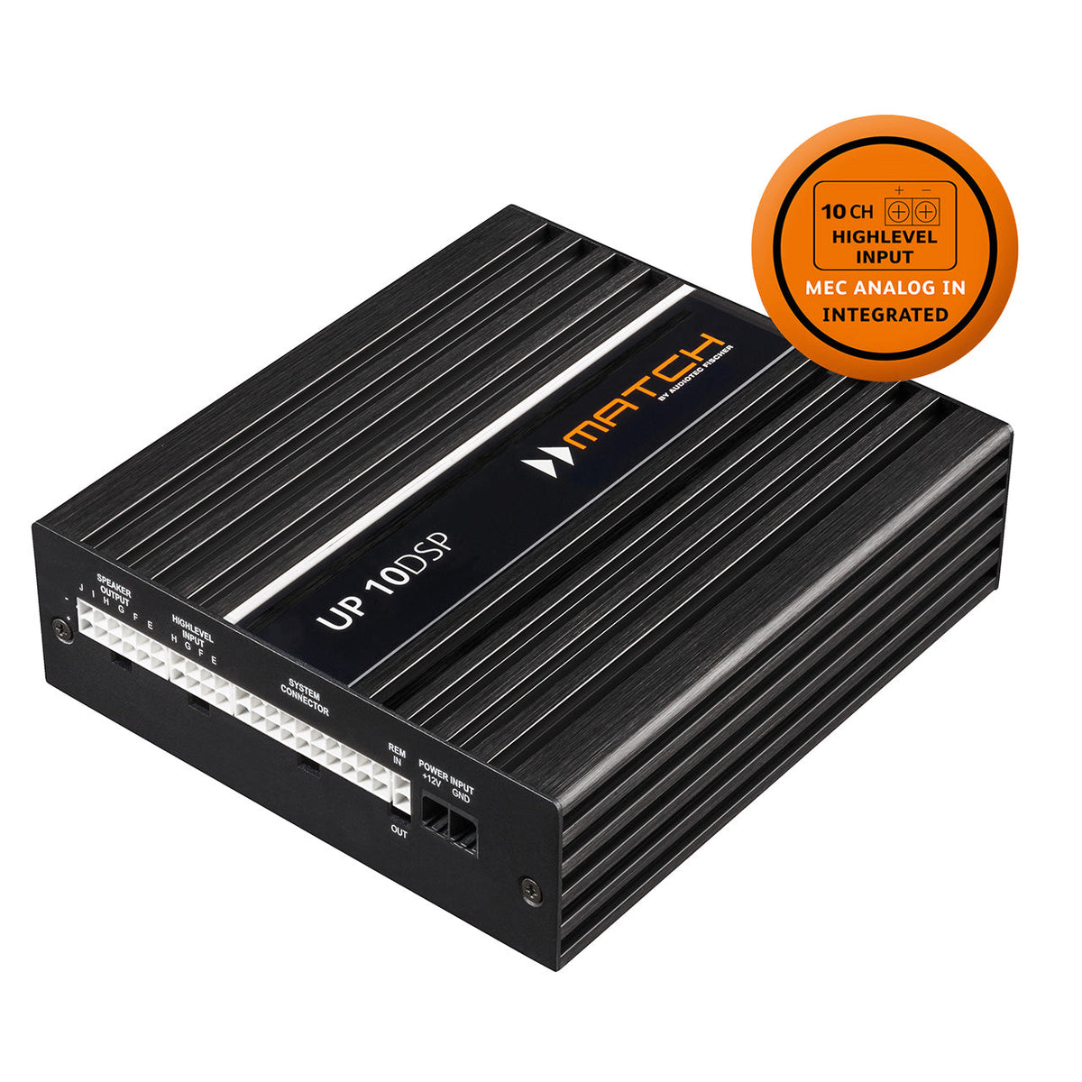 MATCH UP 10DSP With MEC ANALOG IN — flagship of the MATCH range