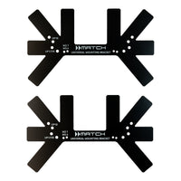 MATCH UMB.1 universal mounting bracket pair for MATCH amplifiers